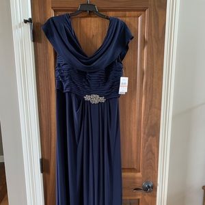 Navy blue formal gown